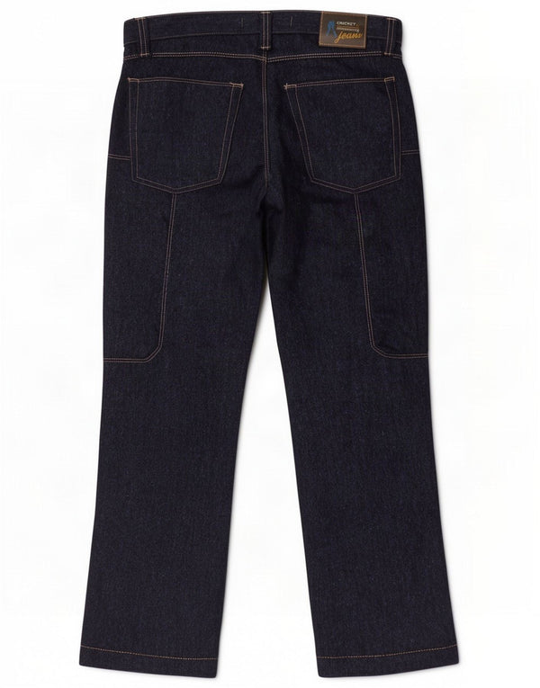 Vintage Mens Straight Casual Trousers IT 46 Small W32 L30 Navy Blue