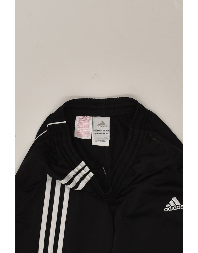 ADIDAS Boys Tracksuit Trousers Joggers 11-12 Years Black Colourblock | Vintage Adidas | Thrift | Second-Hand Adidas | Used Clothing | Messina Hembry 