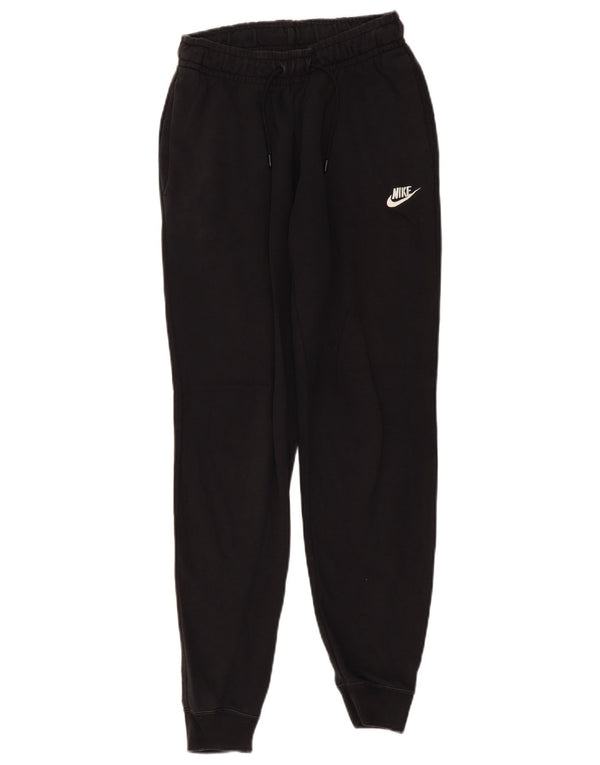 Nike Womens Tracksuit Trousers Joggers UK 6 XS Black Cotton