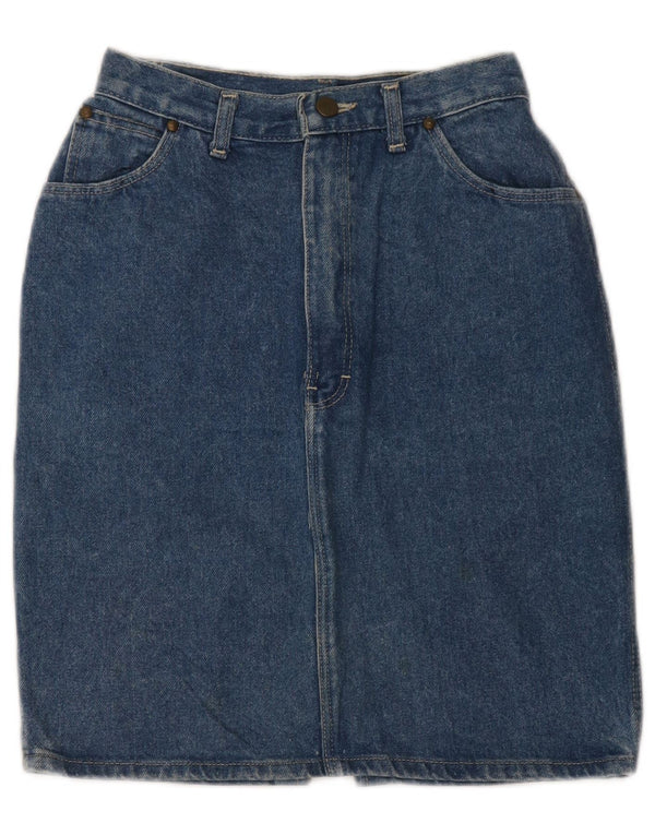 GITANO Womens High Waist Denim Skirt W26 Small Blue Cotton