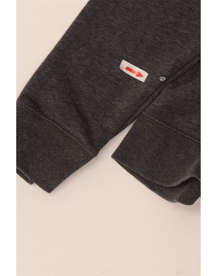 Nike Mens Graphic Hoodie Jumper Large Grey Cotton