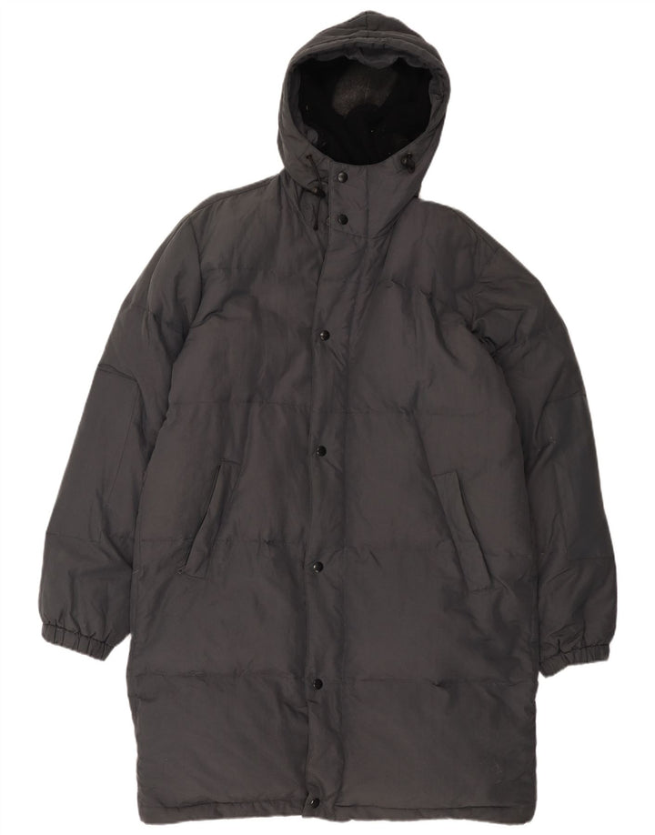 Gazzarrini Mens Hooded Padded Coat UK 42 XL Black Polyamide