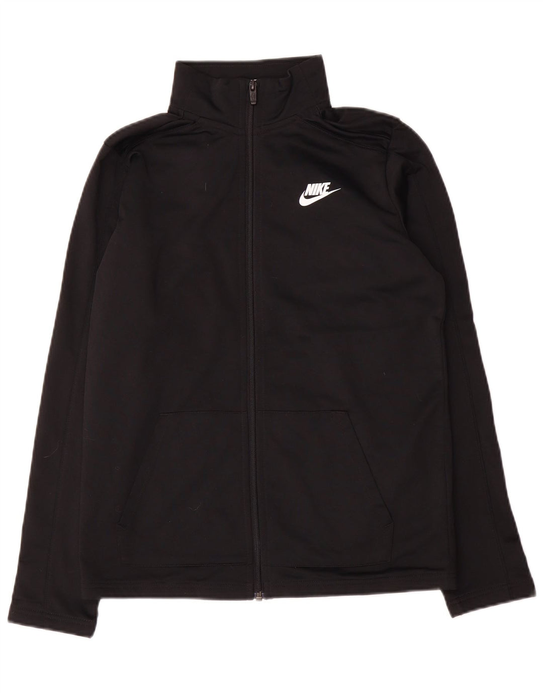 Nike Boys Tracksuit Top Jacket 13-14 Years XL Black Polyester