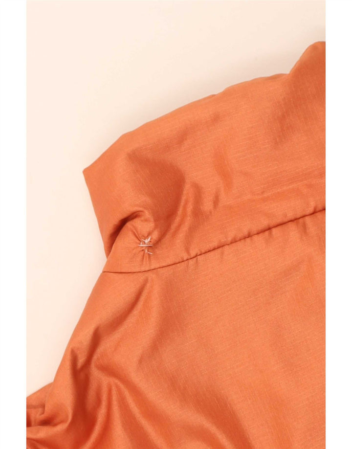 Vintage Mens Loose Fit Padded Jacket UK 40 Large Orange Polyamide