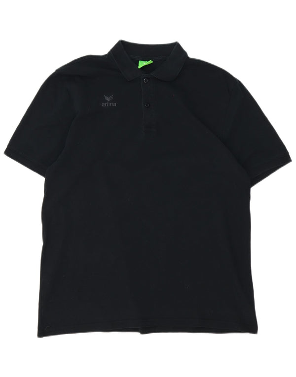 Erima Mens Polo Shirt XL Black Cotton