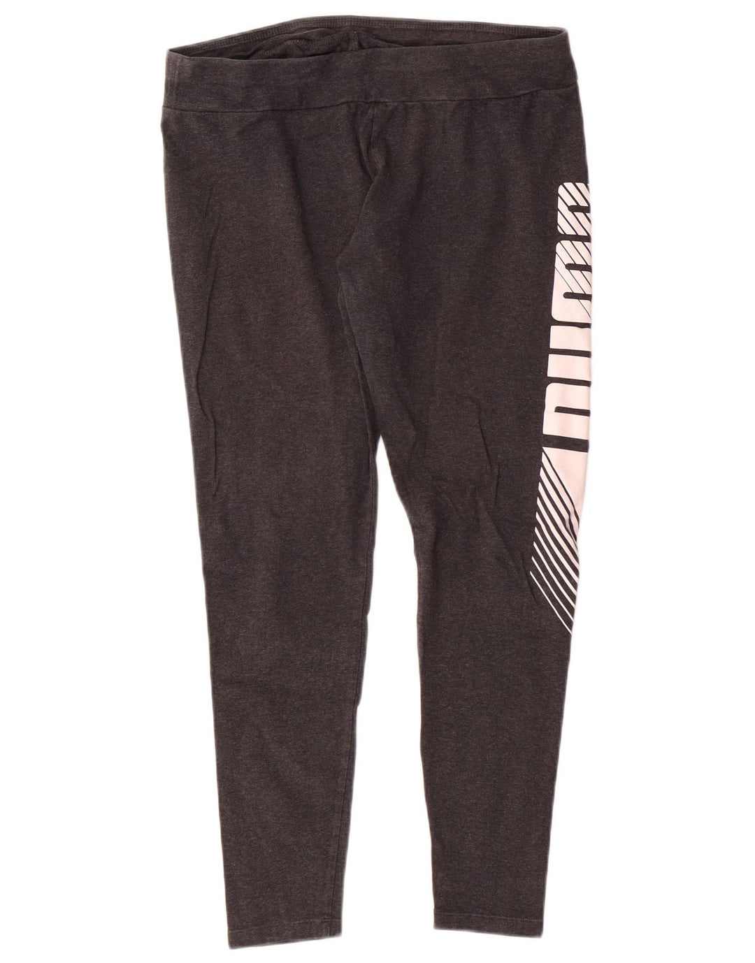 PUMA Womens Graphic Leggings UK 14 Large  Grey