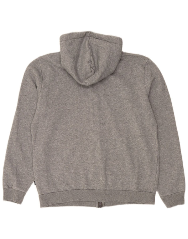 Puma Mens Zip Hoodie Sweater Medium Grey Cotton