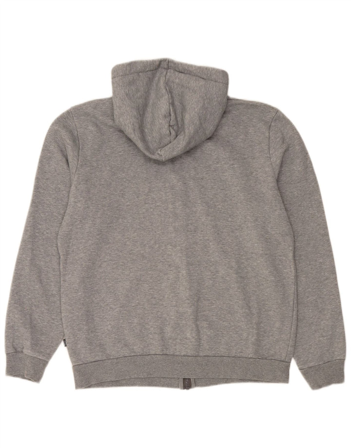 Puma Mens Zip Hoodie Sweater Medium Grey Cotton