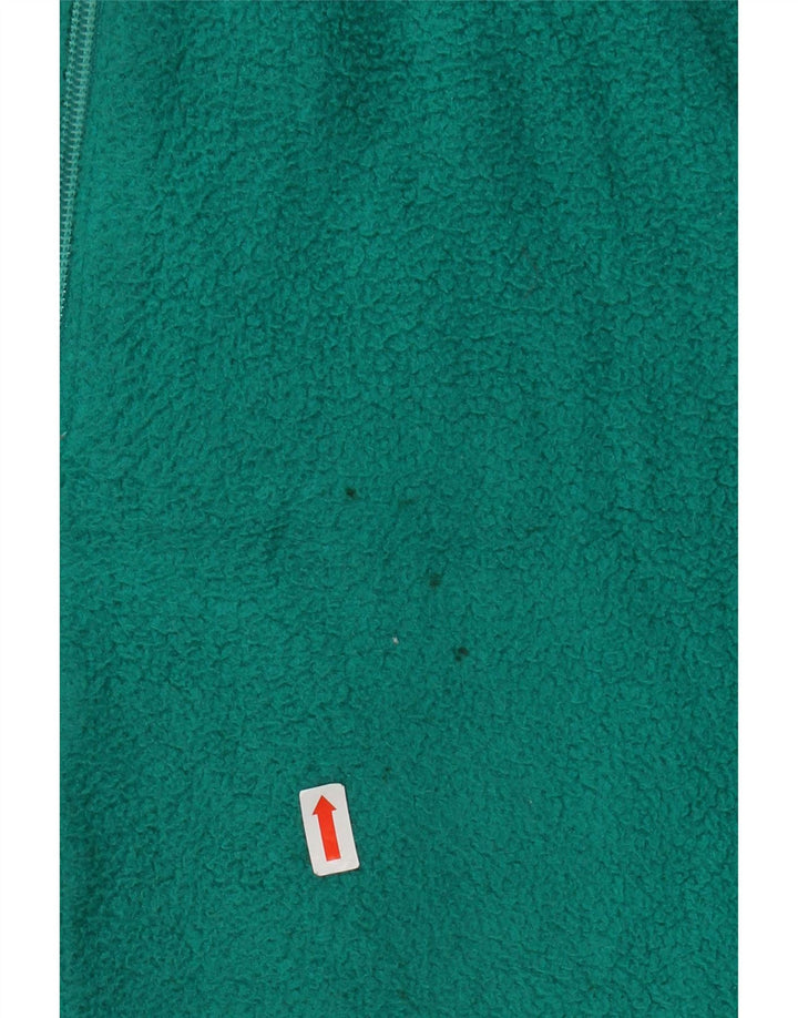 THINK PINK Womens Fleece Full Tracksuit IT 42 Medium  Green Colourblock