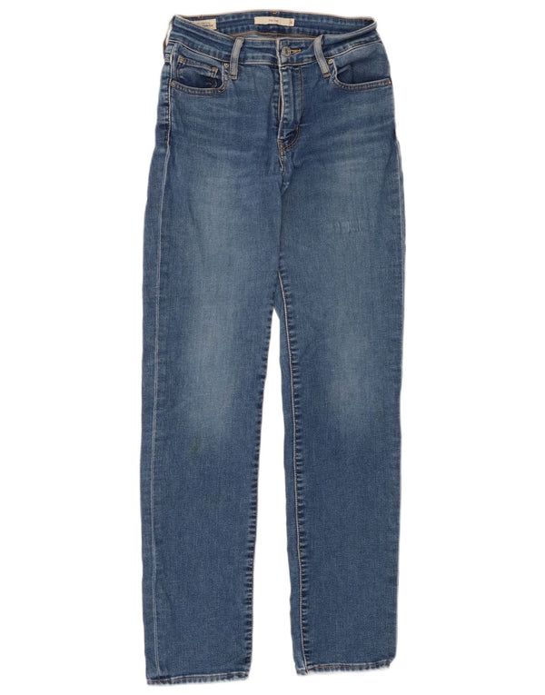 Levi's Womens 712 Slim Jeans W26 L30 Blue Cotton