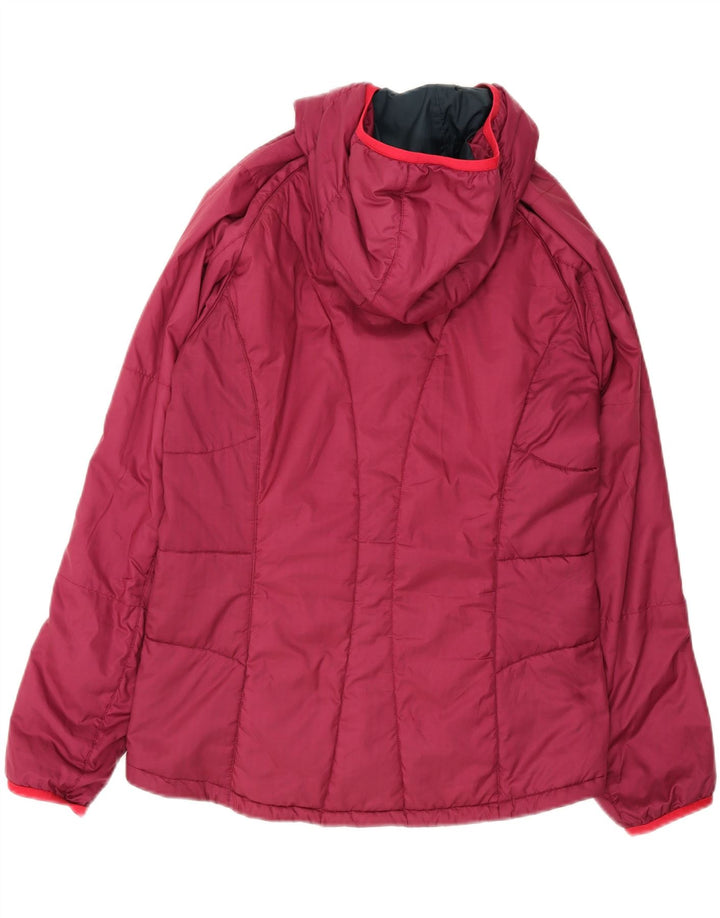 ADIDAS Womens Hooded Padded Jacket UK 16 Large Purple Polyester Vintage Adidas and Second-Hand Adidas from Messina Hembry 