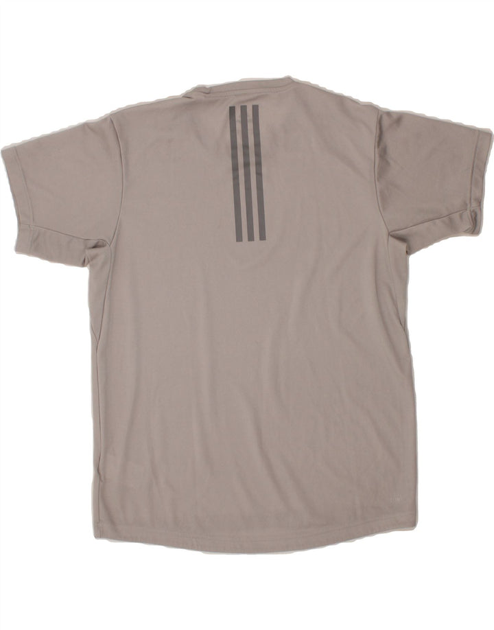 ADIDAS Mens Climalite T-Shirt Top Medium Grey Polyester Vintage Adidas and Second-Hand Adidas from Messina Hembry 