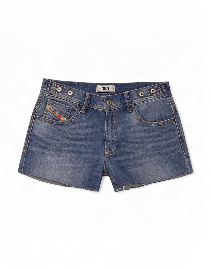Diesel Womens Denim Shorts Small W26 Blue Cotton