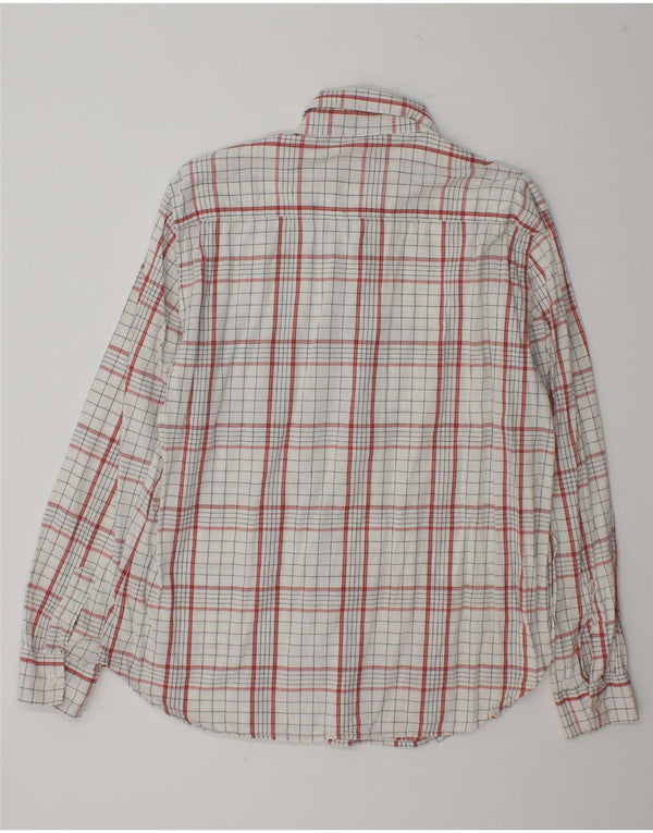 Carrera Mens Shirt XL White Check Cotton