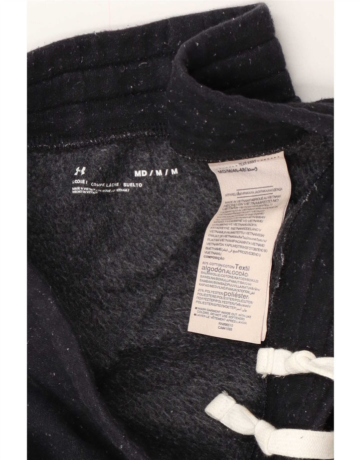 Under Armour Mens Tracksuit Trousers Joggers Medium Black Cotton