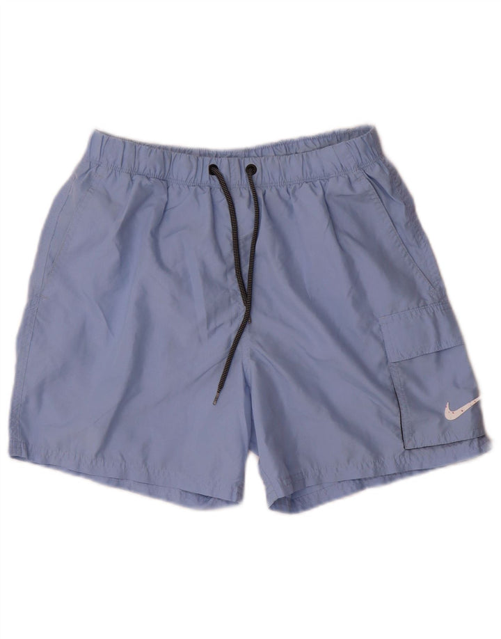 Nike Mens Cargo Sport Shorts Small Blue Polyester