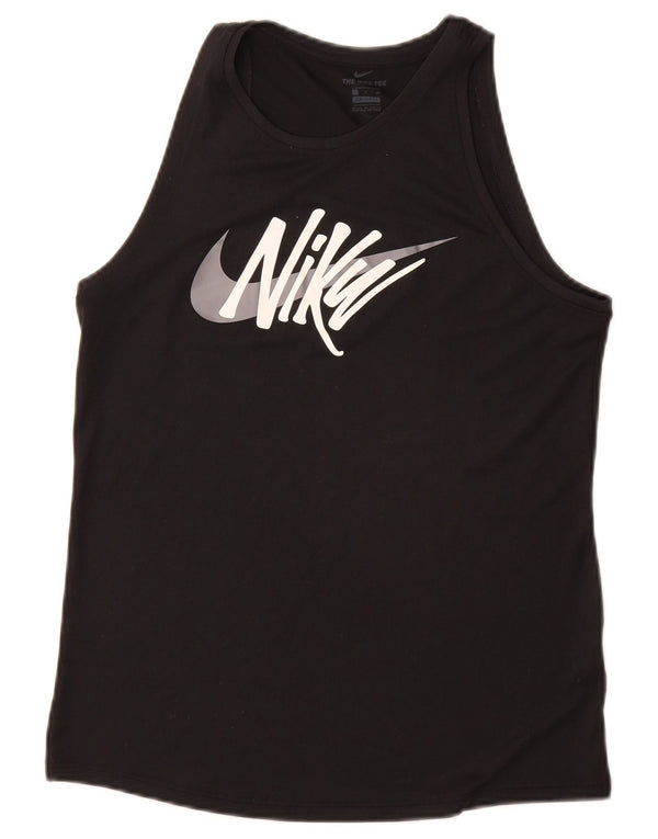 Nike Womens Graphic Vest Top UK 10 Small Black