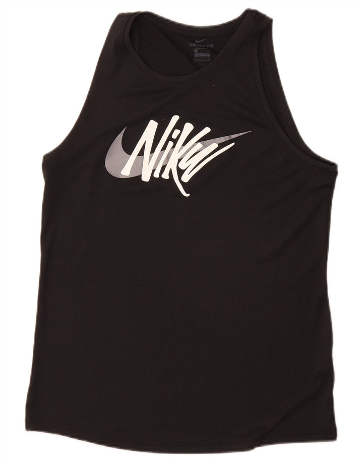 Nike Womens Graphic Vest Top UK 10 Small Black