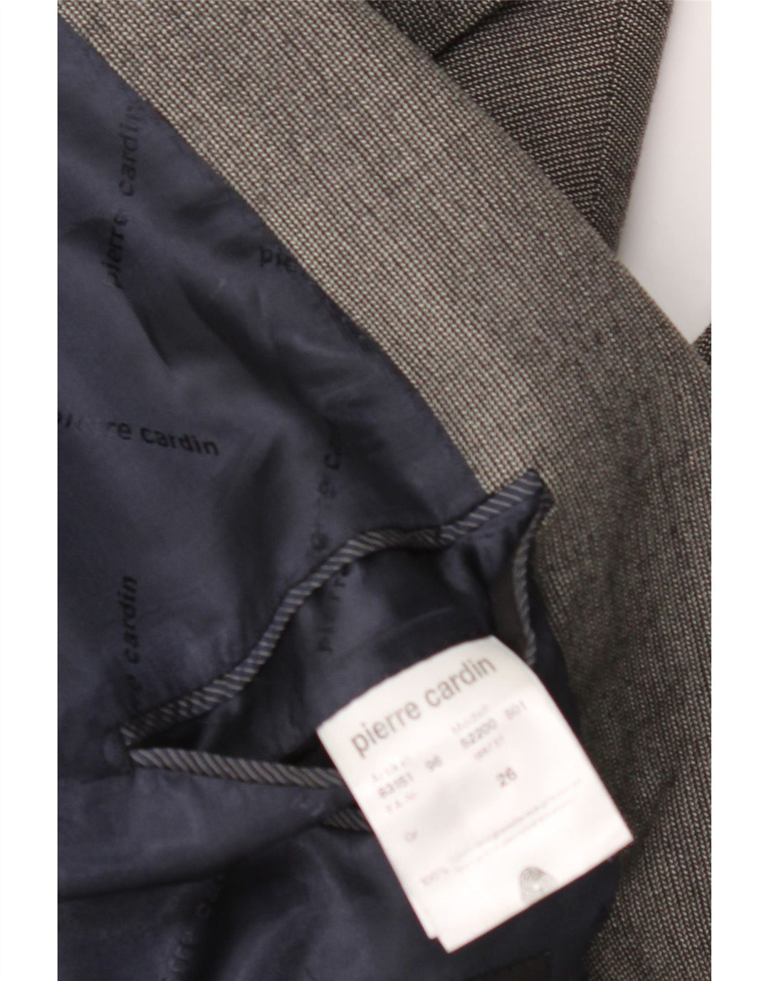 PIERRE CARDIN Mens 2 Button Blazer Jacket UK 40 Large Grey Virgin Wool