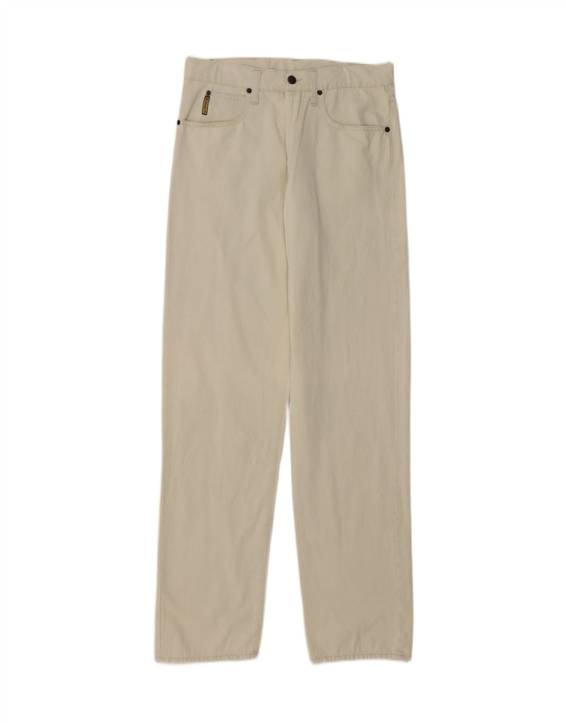 ARMANI Mens Straight Casual Trousers W32 L33 Off White Vintage Armani and Second-Hand Armani from Messina Hembry 