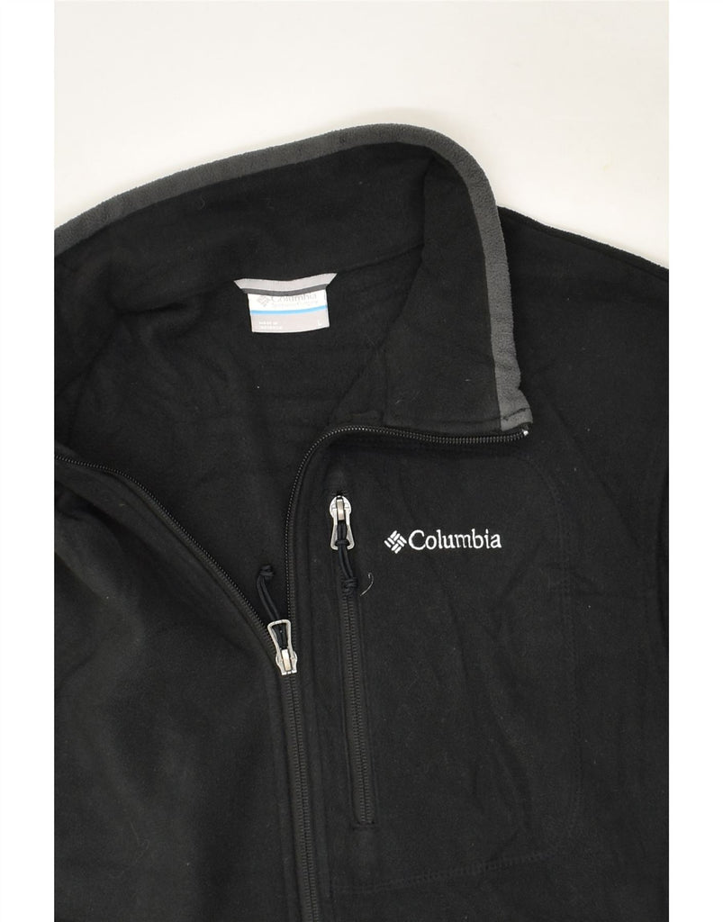COLUMBIA Womens Fleece Gilet UK 16 Large Black Polyester | Vintage Columbia | Thrift | Second-Hand Columbia | Used Clothing | Messina Hembry 