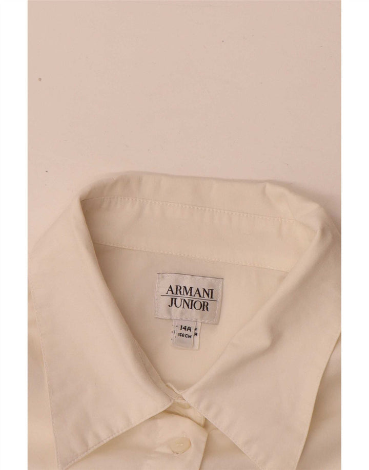 Armani Junior Girls Shirt 13-14 Years White Cotton