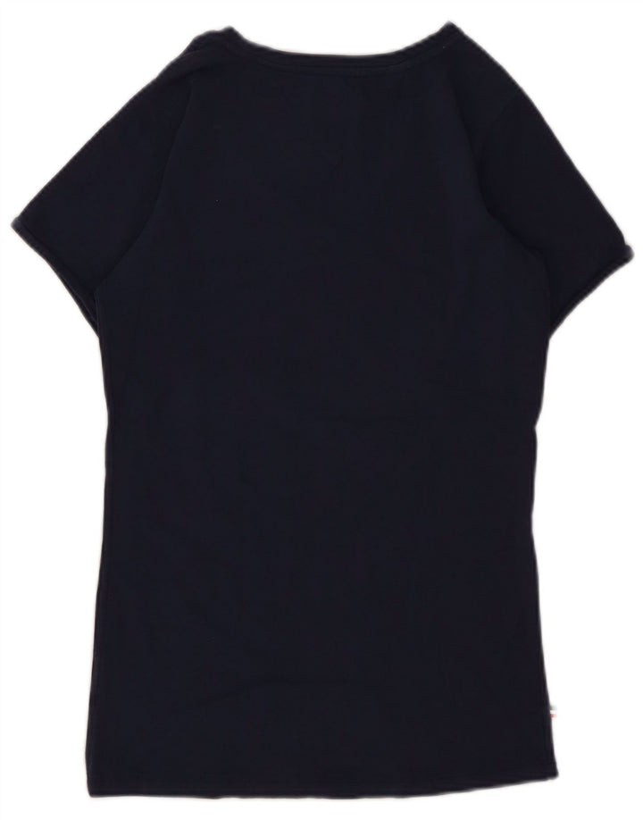 TOMMY HILFIGER Womens T-Shirt Top UK 10 Small Navy Blue