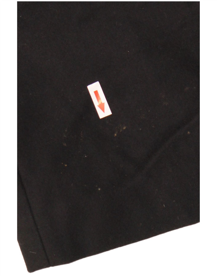 Cos Womens Hooded Overcoat EU 36 Small Black Wool