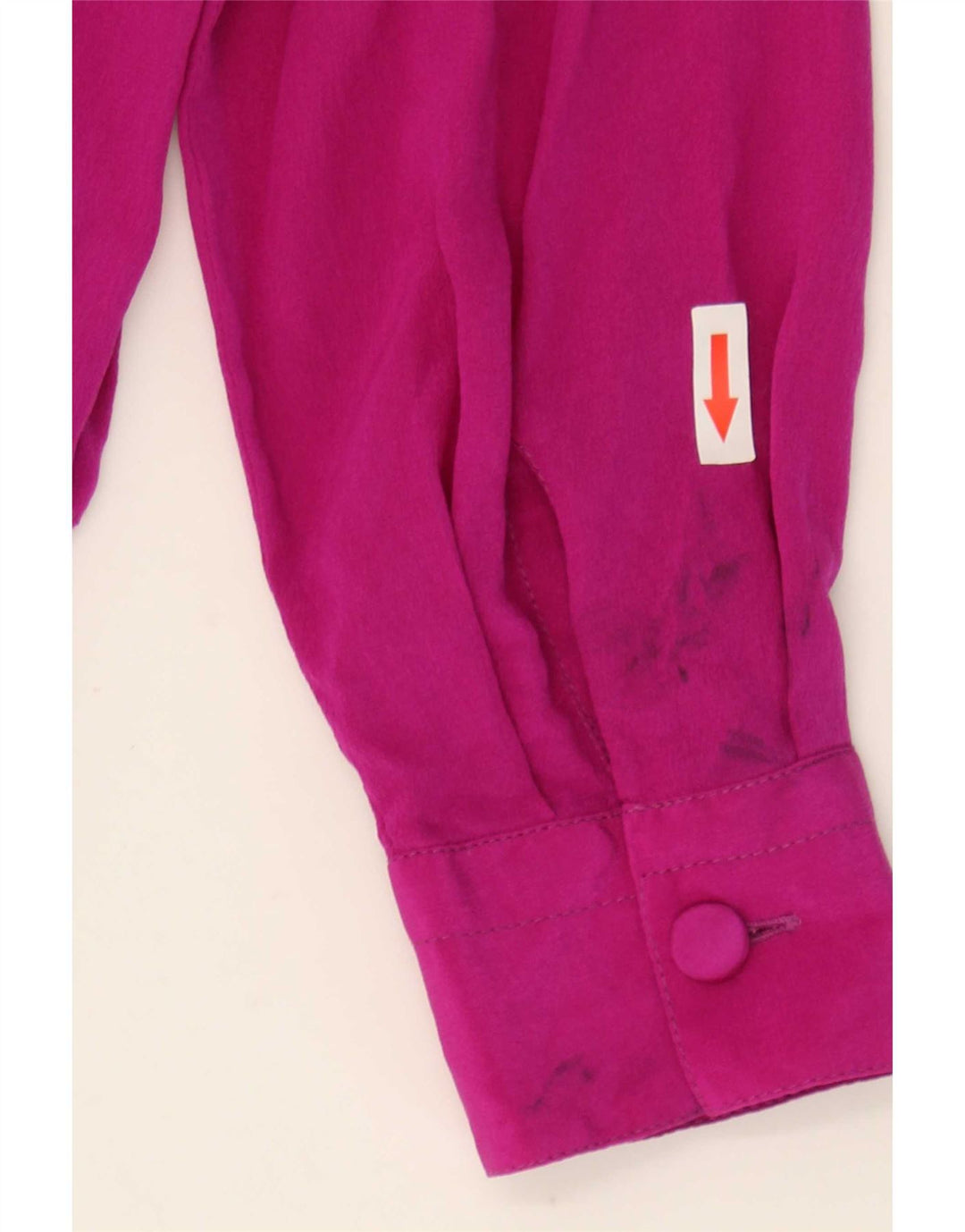 Mizar Womens Long Sleeve Blouse Top IT 42 Medium Pink Silk