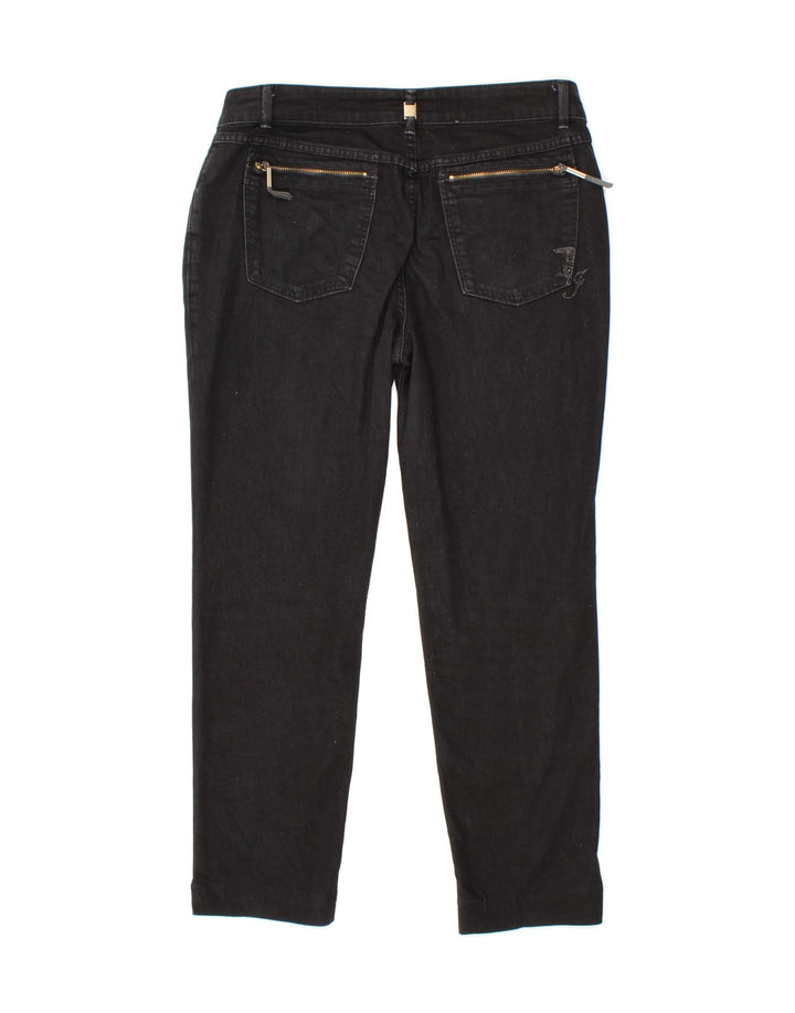 TRUSSARDI Womens Slim Jeans W30 L26 Black Vintage Trussardi and Second-Hand Trussardi from Messina Hembry 