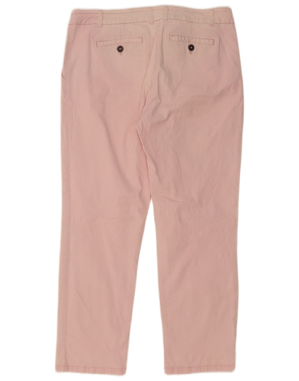 Boden Womens Straight Chino Trousers UK 12 Medium W32 L27 Pink Cotton