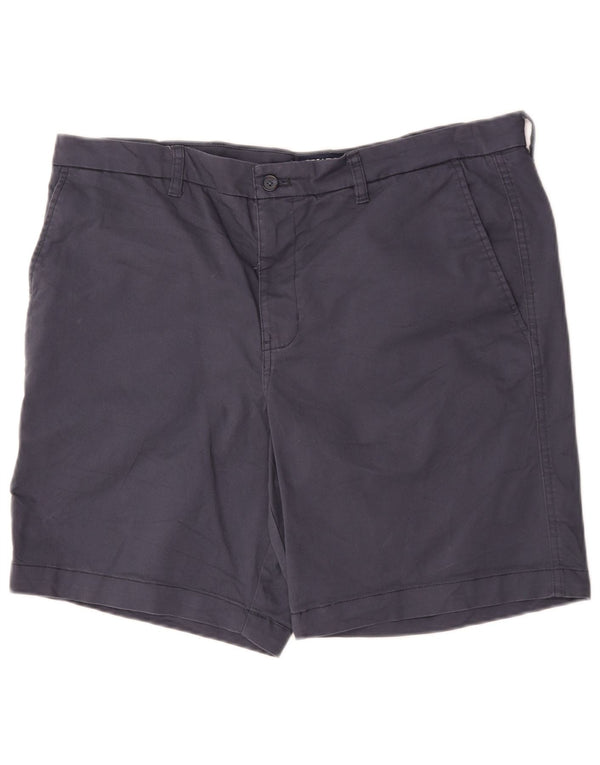 Chaps Mens Stretch Chino Shorts W38 XL Navy Blue Cotton