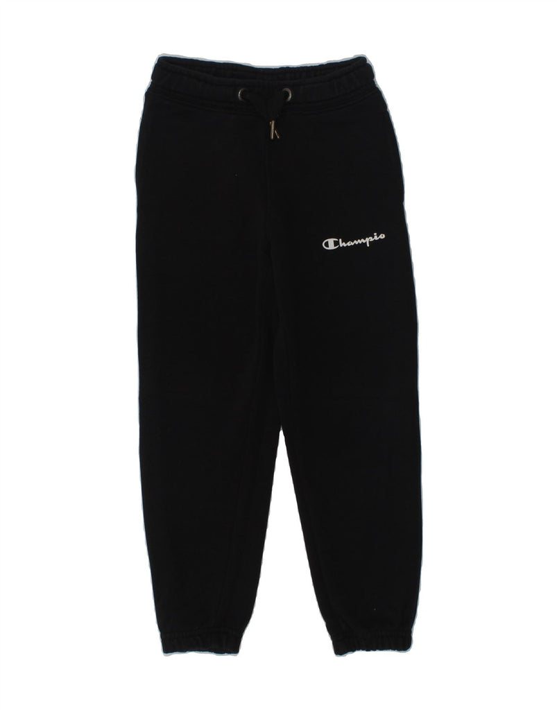 CHAMPION Boys Graphic Tracksuit Trousers Joggers 3-4 Years 2XS Black | Vintage Champion | Thrift | Second-Hand Champion | Used Clothing | Messina Hembry 