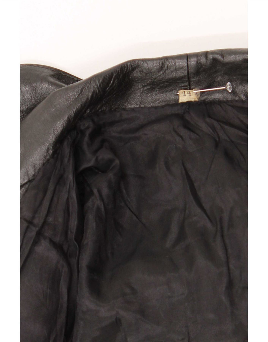 Marcos Womens Leather Jacket IT 44 Medium Black