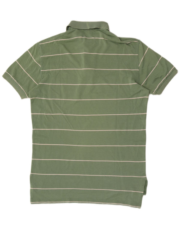 Polo Ralph Lauren Mens Polo Shirt Small Green Striped Cotton