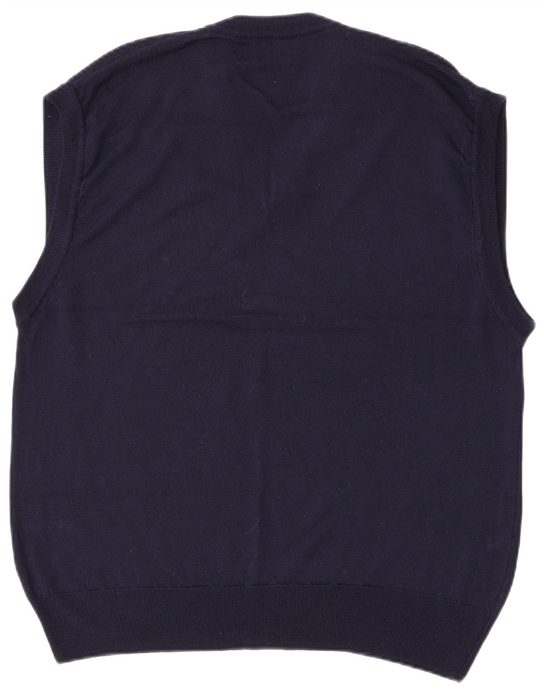 North Pole Mens Vest Tank Top XL Navy Blue Wool