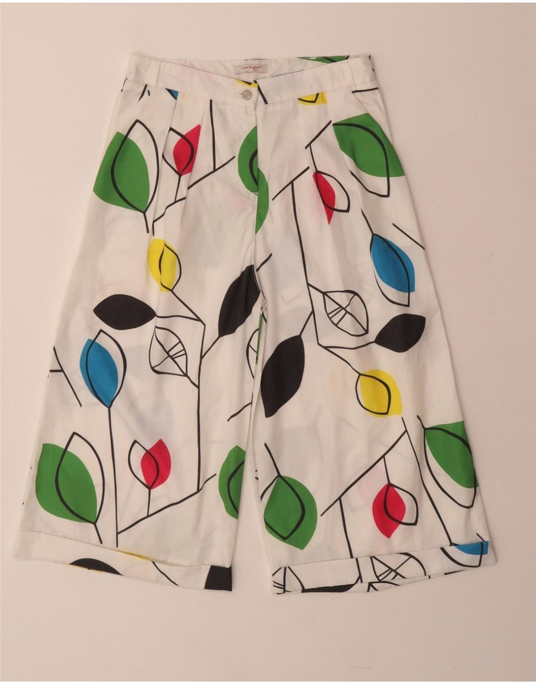 LAURA BIAGIOTTI Girls Casual Shorts 13-14 Years W25  White Floral