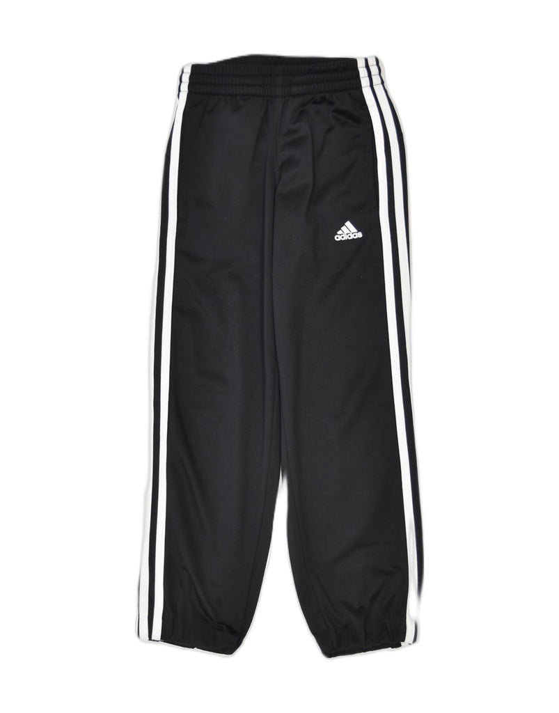 ADIDAS Girls Tracksuit Trousers 7-8 Years Black Polyester | Vintage | Thrift | Second-Hand | Used Clothing | Messina Hembry 