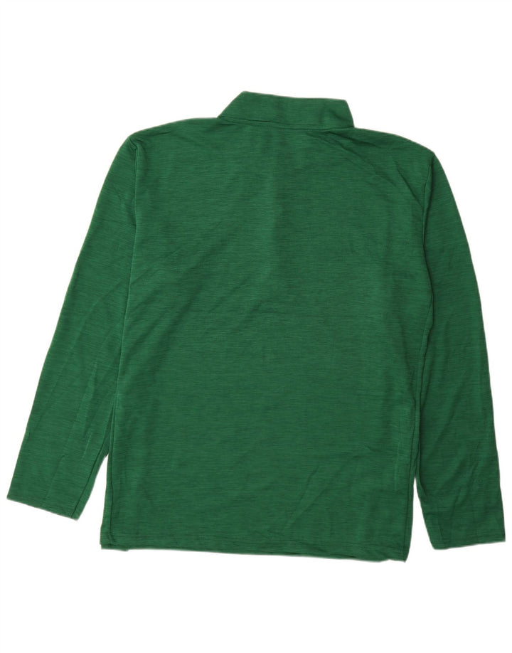 Russell Athletic Mens Zip Neck Top Long Sleeve 2XL Green