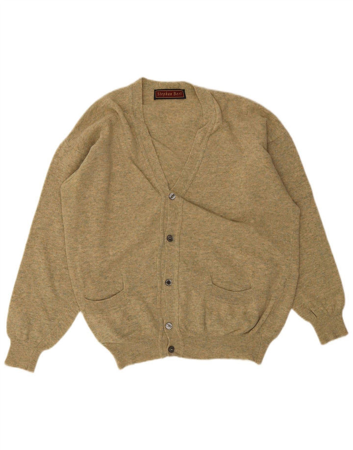 Vintage Mens Cardigan Sweater XL Green Wool
