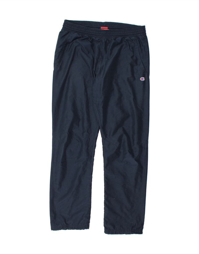 CHAMPION Mens Tracksuit Trousers 2XL Navy Blue Colourblock Polyester Vintage Champion and Second-Hand Champion from Messina Hembry 