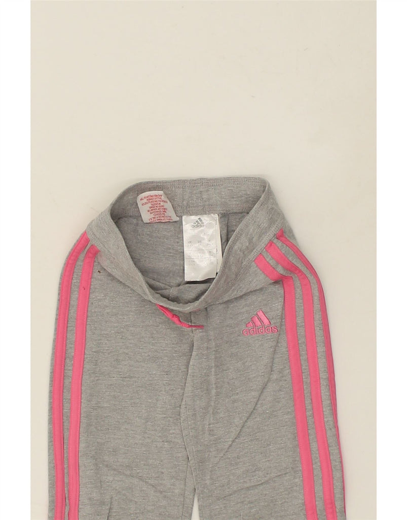 ADIDAS Girls Tracksuit Trousers 3-4 Years Grey Cotton | Vintage Adidas | Thrift | Second-Hand Adidas | Used Clothing | Messina Hembry 