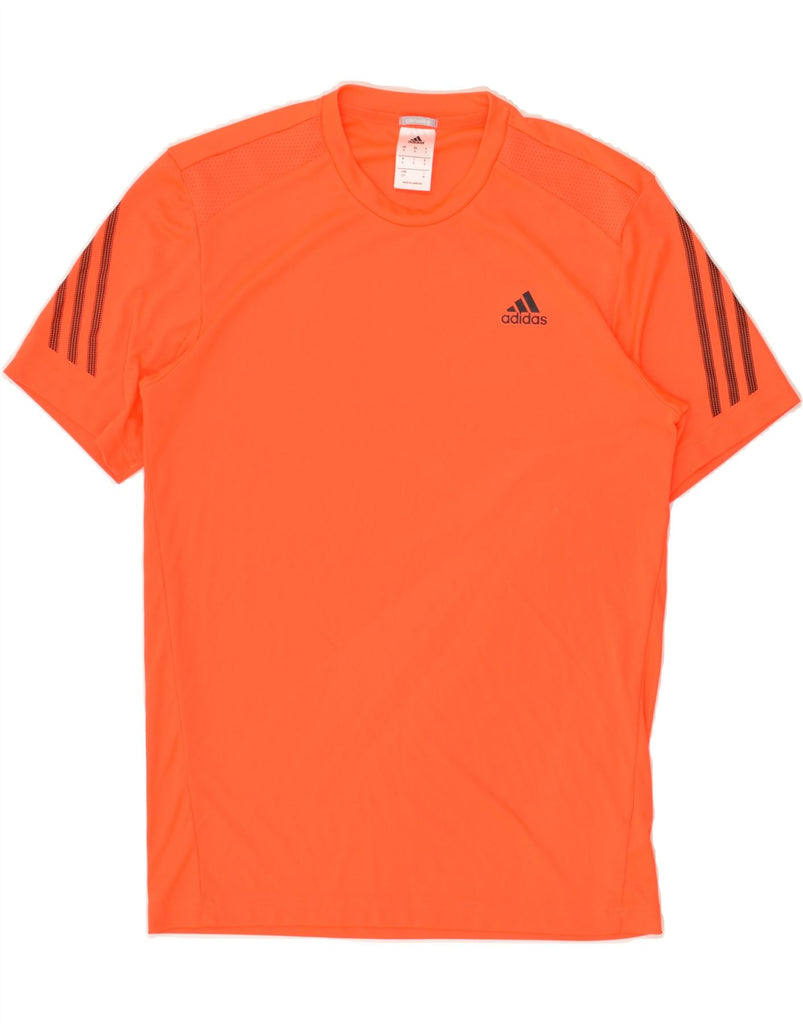 ADIDAS Mens Climalite T-Shirt Top Small Orange Polyester | Vintage Adidas | Thrift | Second-Hand Adidas | Used Clothing | Messina Hembry 