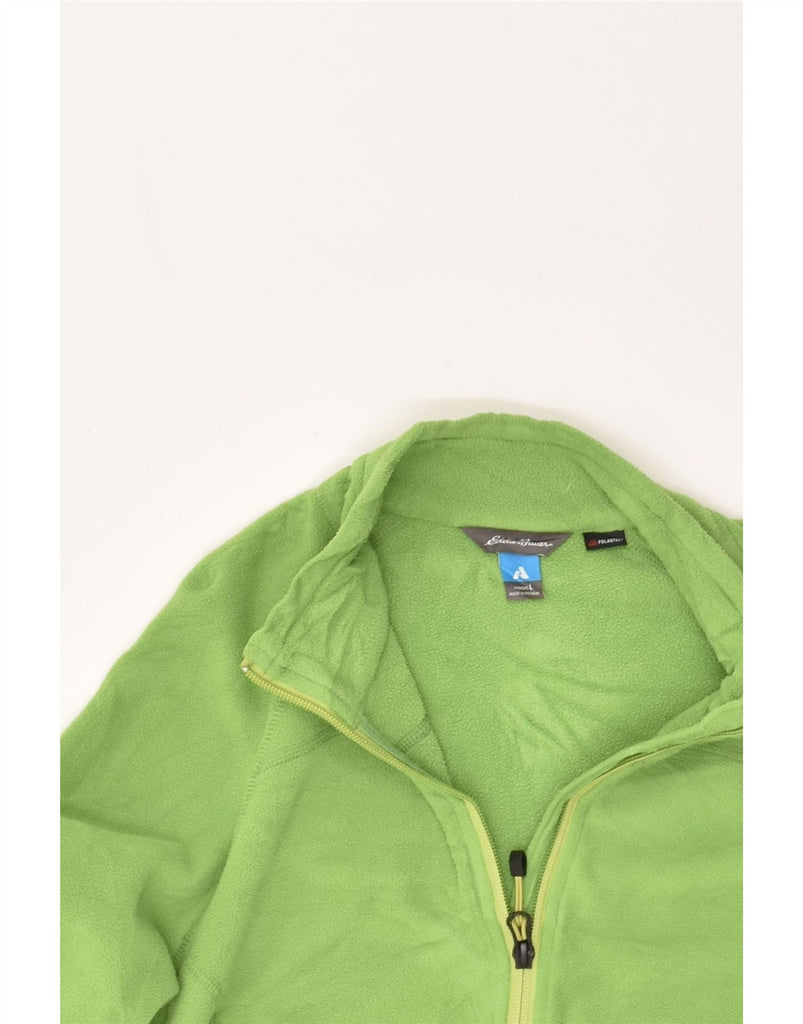 EDDIE BAUER Womens Fleece Jacket UK 16 Large Green Polyester | Vintage Eddie Bauer | Thrift | Second-Hand Eddie Bauer | Used Clothing | Messina Hembry 