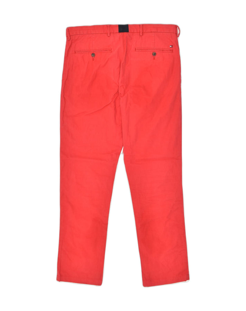 TOMMY HILFIGER Mens Slim Chino Trousers W36 L32  Red Cotton | Vintage Tommy Hilfiger | Thrift | Second-Hand Tommy Hilfiger | Used Clothing | Messina Hembry 