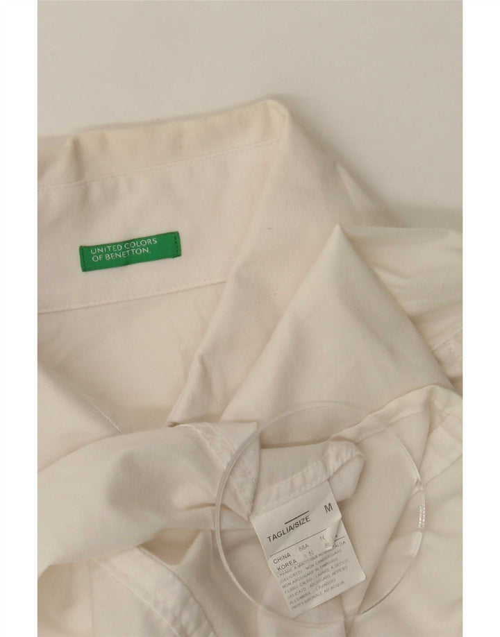 Benetton Womens Shirt UK 12 Medium White