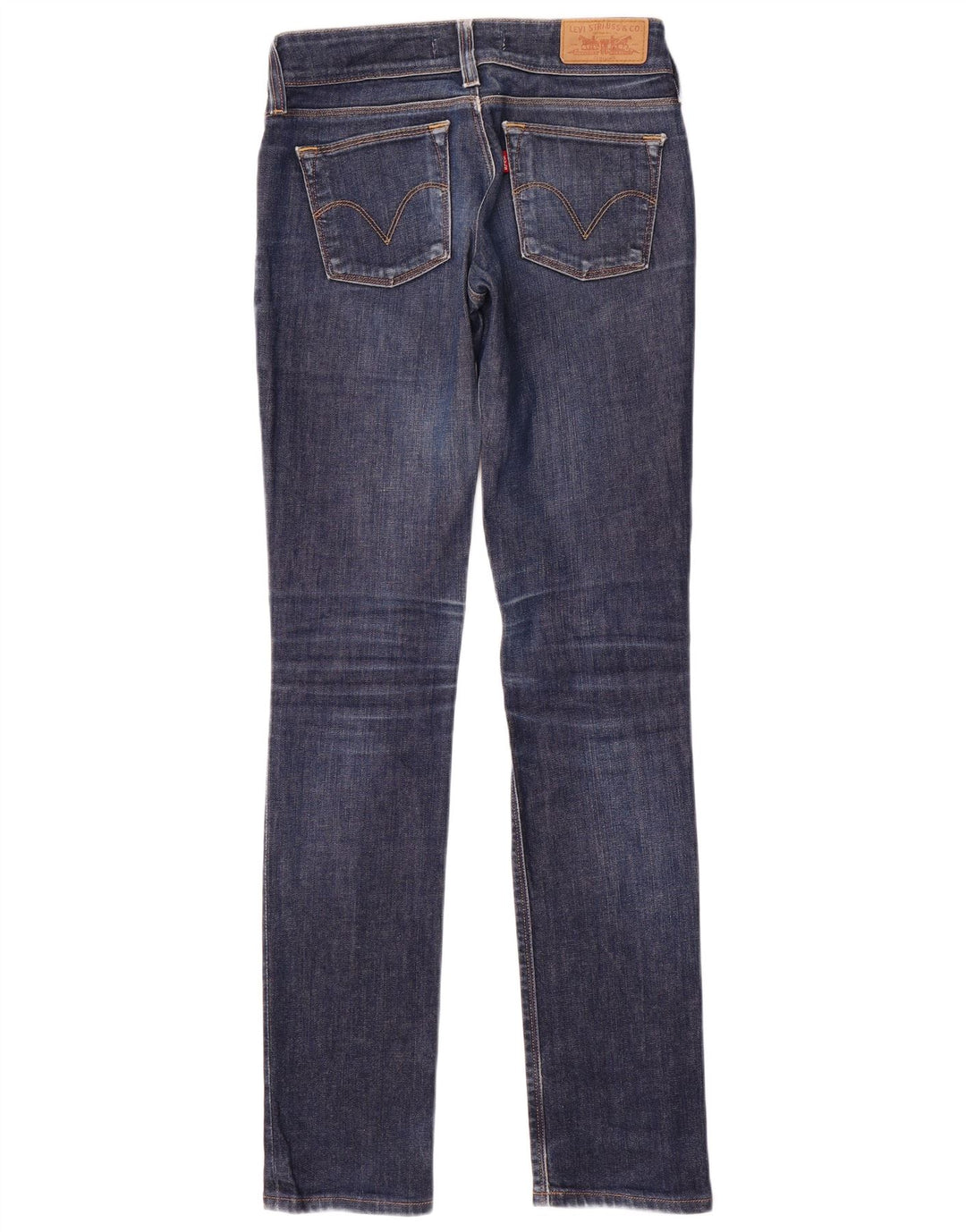 Levi's Womens 571 Slim Jeans W27 L34 Blue Cotton