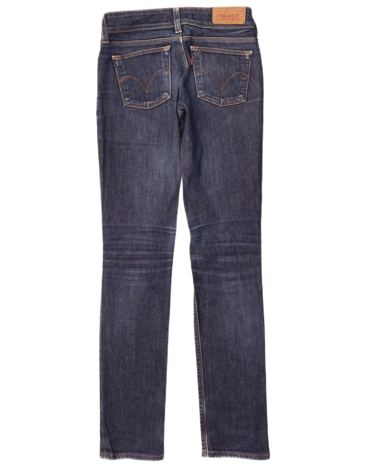 Levi's Womens 571 Slim Jeans W27 L34 Blue Cotton