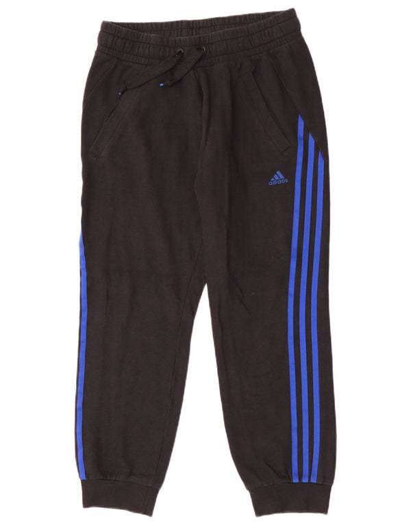 Adidas Womens Tracksuit Trousers Joggers UK 8/10 Small Black Cotton