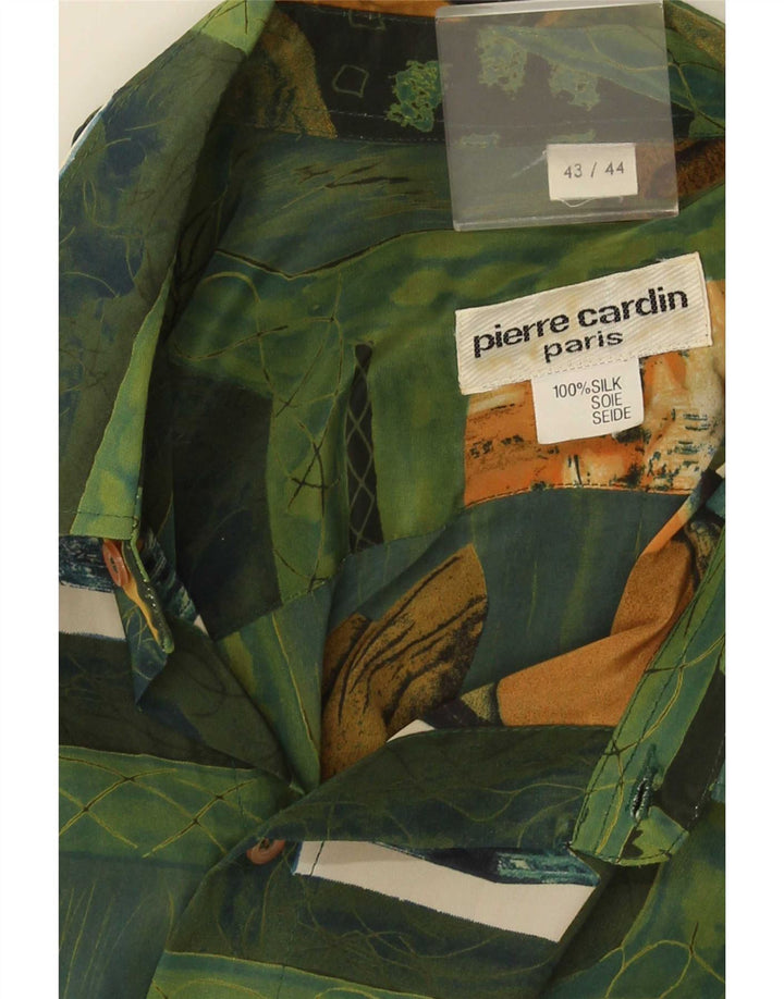 Pierre Cardin Mens Abstract Pattern Shirt Size 43/44 Large Multicoloured